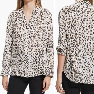 Theory Animal Print Blouse